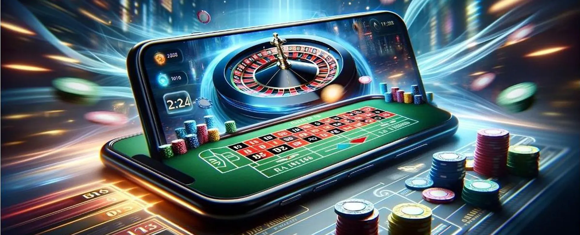 OKBET Poker online gaming table with cards and chips